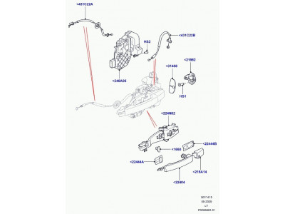 couvercle poignee Discovery 3, Range Sport