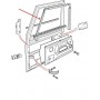 Joint de vitre vertical de porte avant droite cote charniere