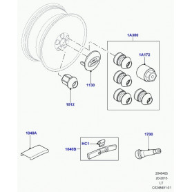 adaptateur cle pour ecrou roue Discovery 3, Range L405, Sport