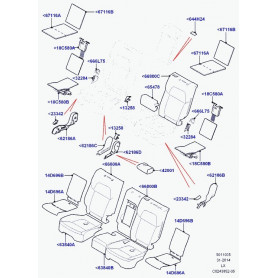 Matelassu.-plaque repos accoudoir Range L405,  Sport