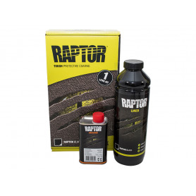 Raptor bottle black finish + hardener