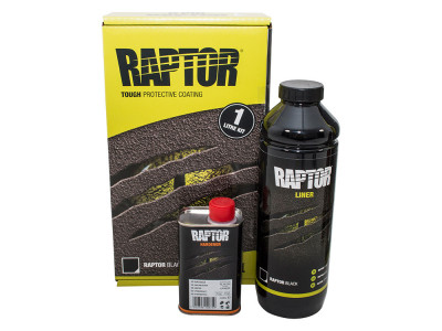 Raptor bottle black finish + hardener