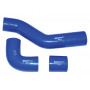 Kit de 3 durites intercooler silicon bleu