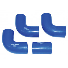 jeu de 3 durites bleues intercoole Defender 90, 110, 130