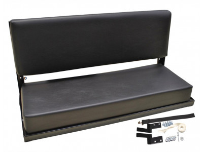 Full rear bench black vinyl