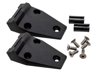 alu def bonnet hinge kit black