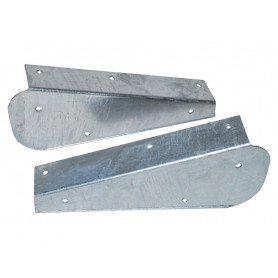 Pair of galv rear mudflap brackets