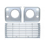 Grille and headlamp surround set