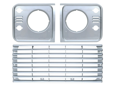 Grille and headlamp surround set