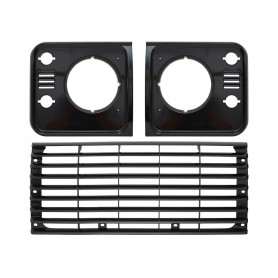 Grille and headlamp surround set