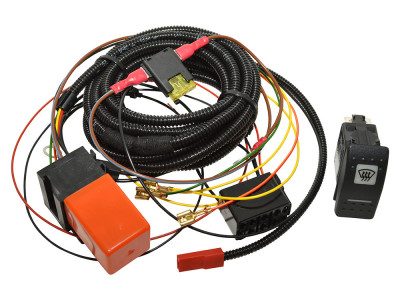 Heated windscreen wiring kit