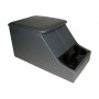 Cubby box couvercle gris corps gris