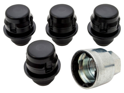 locking wheel nut kit satin black Discovery 3, 4, Range L405, Sport