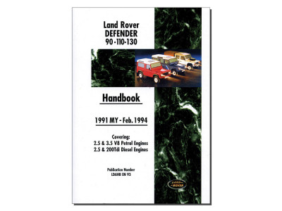 lrover defender 91 9 4 handbook