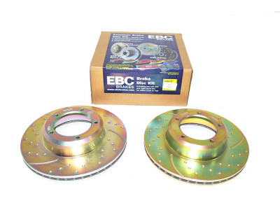 paire de disques de frein de performance ebc - avant / ventilé Defender 90, 110, 130, Discovery 1, Range Classic