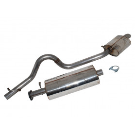 Exhaust stainless double 's' discovery 1 300 tdi, 1994 to 1999