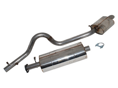 Exhaust stainless double 's' discovery 1 300 tdi, 1994 to 1999