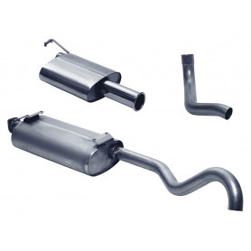 Exhaust stainless double 's' discovery 1 v8 from 1990 to 1999