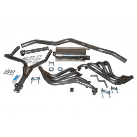 Exhaust stainless double 's' sport defender 110 35 v8