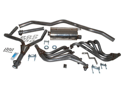 Exhaust stainless double 's' sport defender 110 35 v8