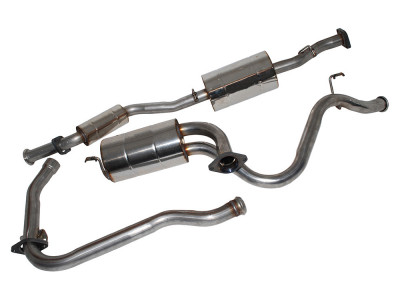 Exhaust stainless double 's' defender 90 200 tdi from 1994