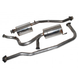Exhaust stainless double 's' defender 90 300 tdi 1994 to 1995