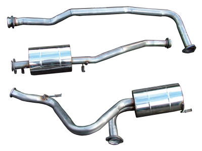 Exhaust stainless double 's' defender 90 300 tdi from 1995 to 1997