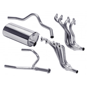 Exhaust stainless double 's' sport v8 defender 90 35