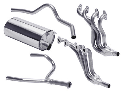 Exhaust stainless double 's' sport v8 defender 90 35