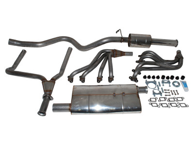 Exhaust stainless double 's' range sport classic 35 v8