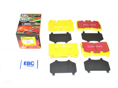 Plaquettes avant ebc yellow jeu de 4 range rover l322 3.6 tdv8