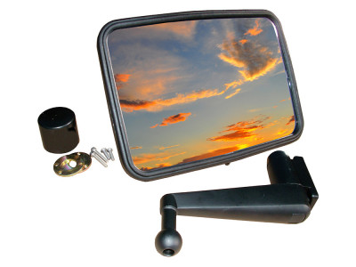 Unbreakable mirror kit convex short arm