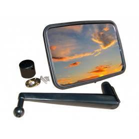 Unbreakable mirror kit convex long arm