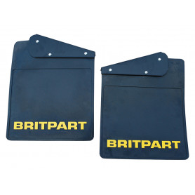 Pair of britpart mudflaps (yellow logo)