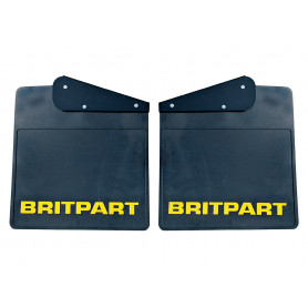 Pair of wide britpart mudflaps (yellow l