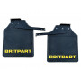 Pair of britpart mudflaps (yellow logo)