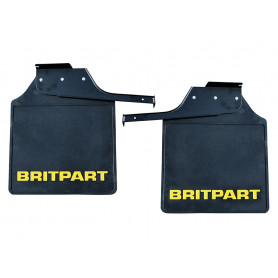 Paire de bavettes arriere avec logo britpart jaune