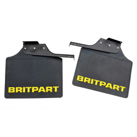 Pair of wide britpart mudflaps (yellow l