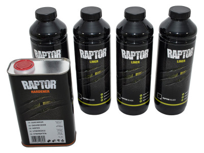 UPOL RAPTOR Kit BLACK 4L + 1 durcisseur