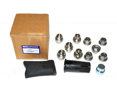 Jeu de 5 ecrous antivol jantes aluminium