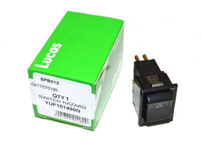 Bouton basculant de ''warning'' 12 volts Defender