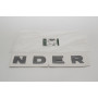 LOGO CAPOT " N D E R " NOIR