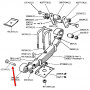 Boulon silent bloc lames avant - land rover série 3