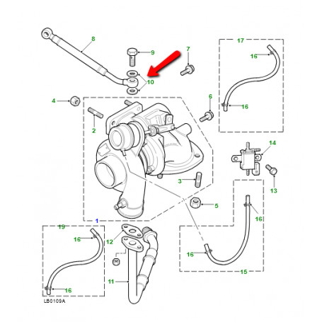 Tuyau D'Alimentation En Huile Pour BMW E36 E46 - Remplacement De La Référence 11361705532 - Longueur ~40 Cm Avec Rondelle