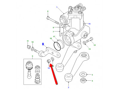 Ecrou de Tirant de boitier de direction