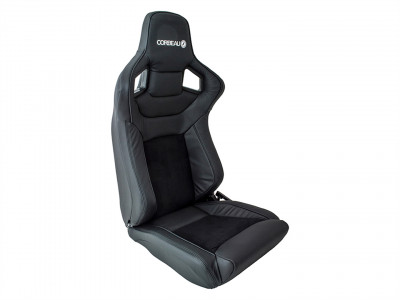 Paire de Siege baquet corbeau rrs cuir et alcantara