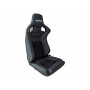 Paire de Sieges baquets corbeau rrs cuir et alcantara