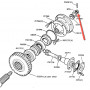 Castellated nut axle differential defender