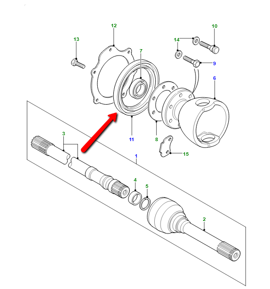 Porte roue pivotant pour Defender 90/110/130 bâché